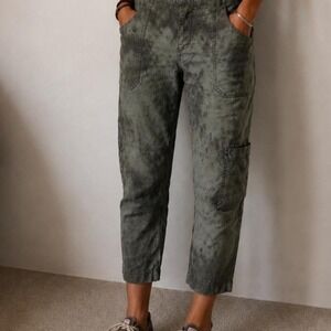 Anthropologie Hei Hei Mineral Wash Utility Pants ankle Boho 29